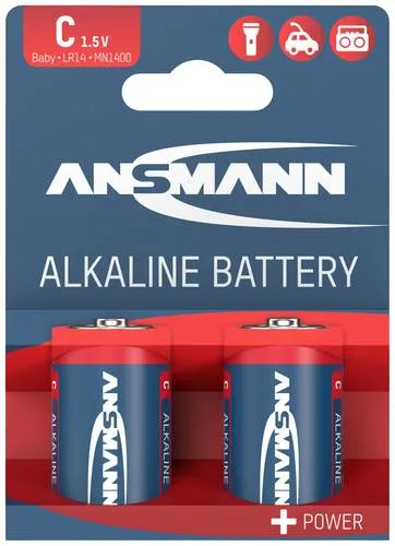 Ansmann LR14 Red-Line Baby (C)-Batterie Alkali-Mangan 1.5V 2St.