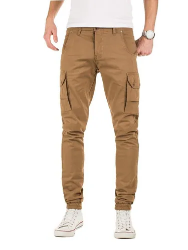 Yazubi Z1206 Herren Cargohose - Bequeme Baumwoll Urban Cargo Chinohose - Wanderhosen mit stylischem Design und funktionellen Taschen für optimalen Stauraum. Ideal für Sport und Freizeit, bequem dank weicher Baumwolle und Elasthan.