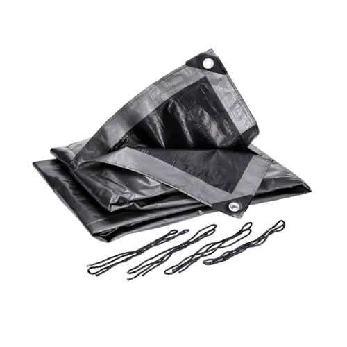 Abdeckplane 3m x 6m Gewebeplane Professional Line 140g/m² mit Ösen (50cm Abstand) – wasserdicht, reißfest, UV-stabilisiert, abwaschbar - Schutzplane Abdeckfolie Poolplane Holzplane Gartenmöbel Auto