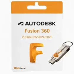 Autodesk Fusion 360 | Vollversion für Windows & macOS - 3 Jahre + USB-Stick - Vielseitige CAD/CAM/CAE Software für 3D-Design. Ideal für Ingenieure und Designer, ermöglicht effiziente Produktentwicklung mit integrierten Werkzeugen und cloudbasierter Zusammenarbeit.