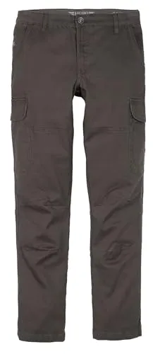 HERO BY JOHN MEDOOX Cargohose Kingston Herren - Bequeme Cargohose aus hochwertigem Cord Stretchmaterial, ideal für Outdoor-Aktivitäten. Praktische Taschen bieten zusätzlichen Stauraum und Funktionalität, perfekt für den Alltag! Beinform: bequemes Bein.