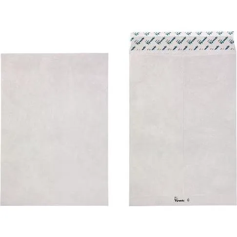 Tyvek Briefumschläge ohne Fenster C4, 100 Stück - Robuste und wasserfeste Tyvek Briefumschläge in C4-Größe, ideal für sicheren Versand und Schutz wichtiger Dokumente.