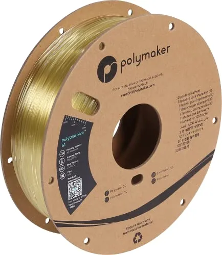 Polymaker Polydissolve S1 PVA - 750g Wasserlösliches Stützmaterial, ideal für komplexe 3D-Druckgeometrien und einfache Entfernung von Stützstrukturen