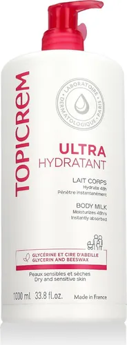 Topicrem Körpercreme 1000 ml - Intensive Feuchtigkeitspflege - Bodycremes mit hochwirksamer Formel für langanhaltende Hydratation und geschmeidige Haut.