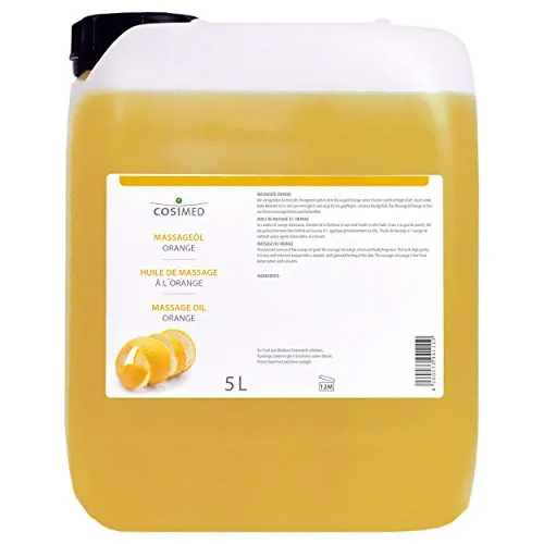 cosiMed Massageöl Orange, 5 l - Erotik-Massageöl mit erfrischendem Orangen-Duft, ideal für entspannende Massagen und sinnliche Momente.