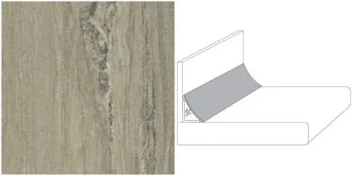 Getalit Wandanschlußsystem Plus 59 cm, 20 x 30 mm, Marmor medusa beige