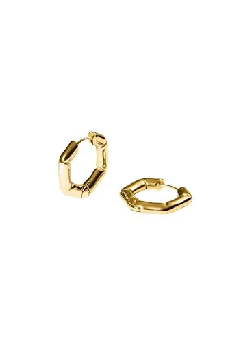 PURELEI® Hexagon Ohrringe – Geometrisches Design in Gold, Roségold oder Silber - Stylische Sechseck-Ohrringe aus hochwertigem Edelstahl, wahlweise 14K vergoldet oder 18K rosévergoldet. Ideal für jeden Anlass und ein echtes Statement-Piece mit 15,16 g Gewicht.