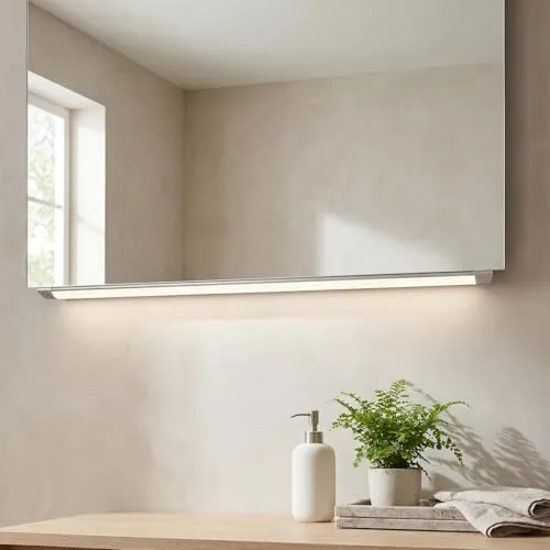 LED Deckenleuchte dimmbar - 5280 lm, 120 cm, ultra flach - Deckenleuchten für Flur, Küche und Badezimmer mit einstellbarer Lichtfarbe und Helligkeit; blendarme Lichtstreuung für individuelles Licht