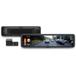 Mio Dashcam MiVue R850T Rückspiegel mit Akku - Dashcam mit 2K Weitwinkel-Kamera und Rückfahrkamera, 11,88'' Touch-Display, GPS und WLAN für kabellose Updates. Perfekt für Sicherheit und Komfort im Auto.