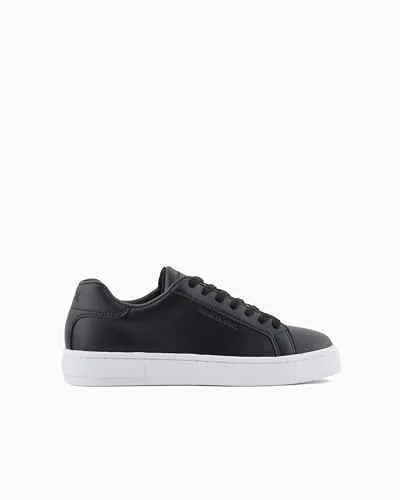 Armani Exchange Damen London Sneaker Schwarz 41 EU - Stylische Damen Sneaker mit markantem Logo, ideal für trendbewusste Outfits und komfortablen Tragekomfort.