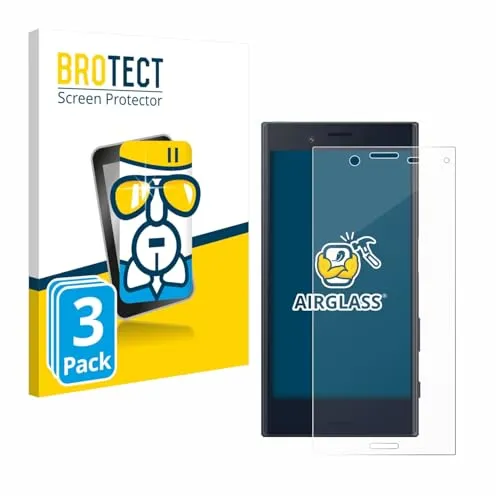 BROTECT 3 Stück Schutzglas für Sony Xperia X Compact Schutzfolie Panzer Folie Glas Displayschutz Made in Germany [Kratzfest 9H, Anti-Fingerprint]