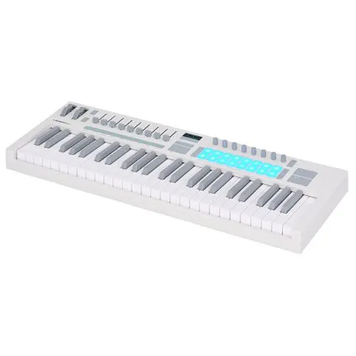 Novation Launchkey 49 Weiß (MK4) – USB-MIDI-Controller-Keyboard - Audio-Controller mit 49 halb gewichteten Tasten, voll DAW-Integration und 16 FSR-Drum-Pads für kreative Musikproduktion.