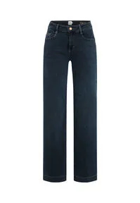 Style Maine Magic Denim Wide Leg - Jeans mit ausgestellter Silhouette, ideal für einen modischen Look, ausgestattet mit schrägen Stecktaschen und aufgesetzten Gesäßtaschen.