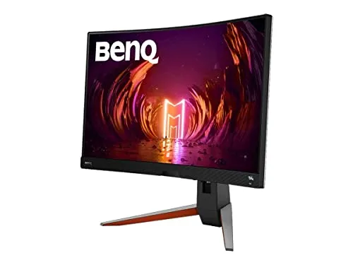 BenQ EX2710R 27" QHD Gaming Monitor - 27" Curved Gaming Monitor mit 2560 x 1440 Pixel Auflösung, 165 Hz Bildwiederholrate und HDRi-Technologie für optimierte Bildqualität. Integrierte Lautsprecher und USB-Hub für vielseitige Konnektivität.