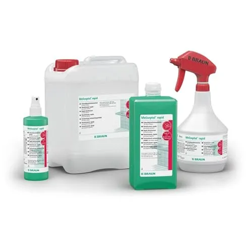 Meliseptol rapid - Alkoholische Schnelldesinfektion 5l - Medizinische Desinfektion mit umfassendem Wirkungsspektrum, aldehydfrei und ideal für die schnelle Desinfektion von Oberflächen in medizinischen Einrichtungen.
