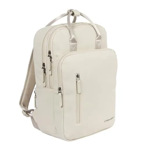 New Rebels William Milwaukee Rucksack – Wasserabweisend, 18L, Laptopfach, Beige - Robuster New Rebels William Milwaukee Rucksack mit wasserabweisendem Material und durchdachter Fächeraufteilung. Ideal für Schule, Arbeit oder Freizeit – für einen komfortablen Alltag.