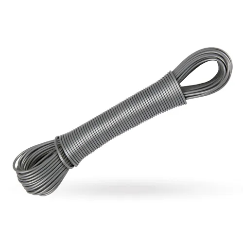 Bestlivings Wand-Wäscheleine 06827 Wäschetrockner, Wäscheschnur Trockner Wäscheaufhänger Campingtrockner 20m, Anthrazit