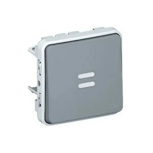 Legrand 069514 Va-et-vient Taster Plexo Kombi Grau 10 AX