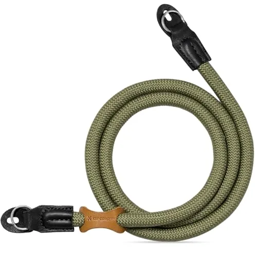 K&F CONCEPT Kameragurt Kamera Schultergurt Camera Strap Kamera Tragegurt geeignet für DSLR SLR oder spiegellosen Kameras (Grün)