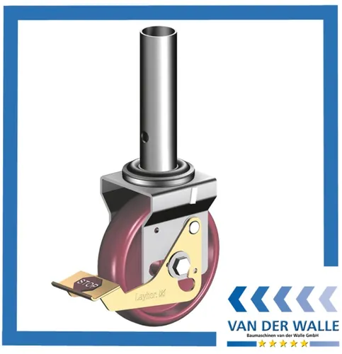 LAYHER LENKROLLE 400 - Hochwertige Lenkrollen für Gerüste - Robuste Lenkrollen für sicheres und einfaches Bewegen von Gerüsten. Ideal für den professionellen Einsatz im Bauwesen.