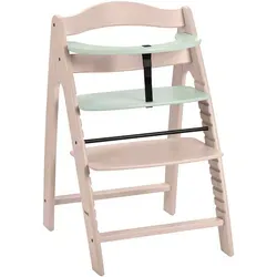 Hochstuhl HAUCK "Arketa, Beech Whitewashed Mint", Baby, Gr. B/H/T: 48cm x 79cm x 53,5cm, weiß (weißwashed mint), Stühle, mitwachsend; FSC - schützt Wald - weltweit