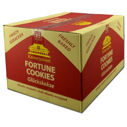  Glückskekse Kaiserpalast, Fortune Cookies, Kekse, 275 Stück 14,95€/1kg