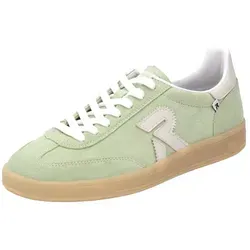 Rieker San Diego Sneaker - Mint/Weiß Glattleder - Damen Sneaker in mint aus hochwertigem Glattleder mit Swing2GO Innensohle für Energy Rebound. Abriebfeste TR-Laufsohle bietet guten Halt. Ideal für Alltag und Freizeit.