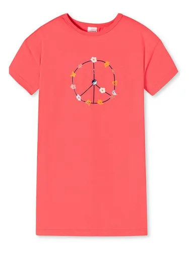 Schiesser Nachthemd kurzarm - Girls World Organic Cotton Nacht-hemd schlafmode sleepwear