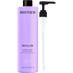 Selective NoYellow Conditioner 1000ml - Haarspülung für blondes Haar, neutralisiert Gelbstich und bringt kühle Reflexe hervor. Angereichert mit Iris- und Lavendelextrakten, revitalisiert und schützt es die Haarfaser für mehr Glanz und bessere Kämmbarkeit.