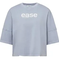 Oversized-Fit T-Shirt KUSIA Blau L – Bequem und Lässig - Entdecke das Oversized-Fit T-Shirt KUSIA von DRYKORN. Aus 100% Baumwolle, mit lässigem Schnitt und coolem Schriftzug – ideal für entspannte Tage und stylische Looks.