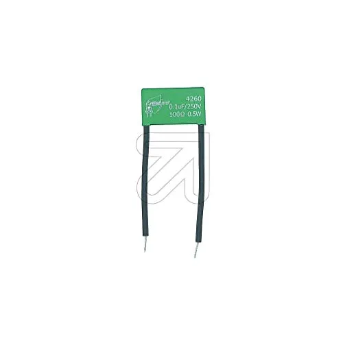 GreenLED RC-Löschglied 100ohm / 0,1myf (9829117875) - Hochwertiges RC-Löschglied mit 100 Ohm und 0,1 µF für präzise Messungen und zuverlässige Signalverarbeitung in der Elektronik.