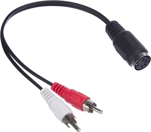 GOOD CONNECTIONS Audio Adapter 5-pol DIN Buchse an 2x Cinch Stecker, 0,2m, Good Connect Audio-Adapter