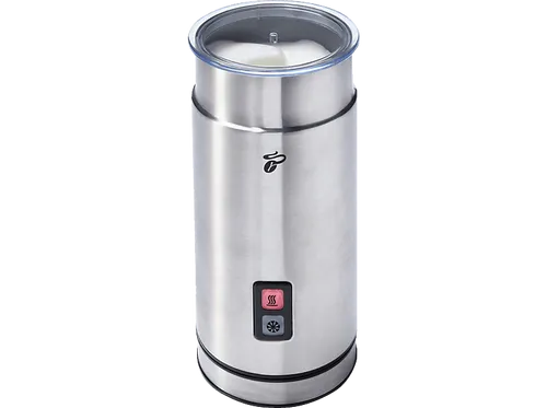 TCHIBO Elektrischer Milchaufschäumer Edelstahl - Milchaufschäumer für cremigen Milchschaum, ideal für leckere Kaffeespezialitäten - warm oder kalt, ganz einfach per Knopfdruck.