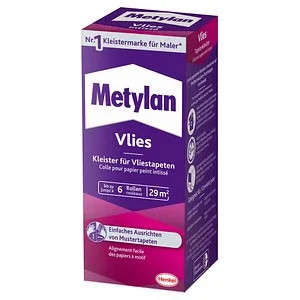 Metylan Vlies Tapetenkleister 180,0 g - Hochwertiger Vlies Tapetenkleister für einfache Verarbeitung und starke Haftung. Ideal für renovierungsfreudige Heimwerker.
