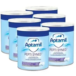 Aptamil Pepti Syneo 2400 G - Arzneimittel für spezielle medizinische Zwecke zur Unterstützung bei Kuhmilch-Proteinallergie, sorgt für eine ausgewogene Ernährung und einfache Zubereitung.