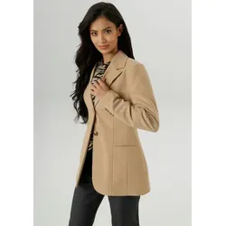 Aniston SELECTED Jackenblazer mit Reverskragen und Paspeltaschen beige 40 EU