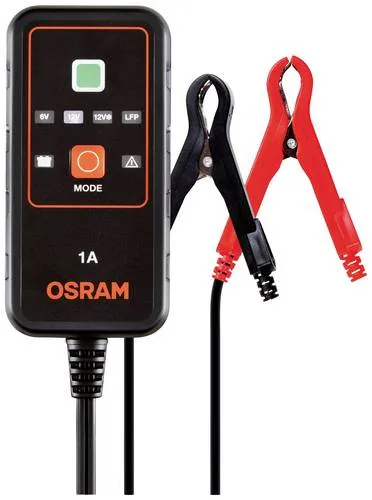 OSRAM Autobatterie-Ladegerät BATTERYcharge 901, 6 V / 12 V, 1 A - Fahrzeugbatterie-Ladegeräte mit automatischem Ladezyklus für Blei-Säure- & Lithium-Batterien. Ideal für Winterbetrieb und Start-Stop Fahrzeuge.
