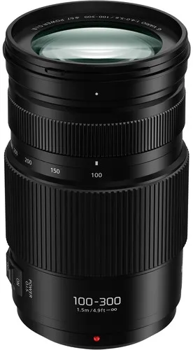 PANASONIC Lumix G Vario 100-300mm II 1:4.0-5.6 OIS - Staub- und spritzwassergeschütztes Telezoom-Objektiv für Micro Four Thirds mit Zubehör