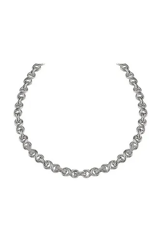 Esprit Collier Halskette Damen 925er Sterling-Silber - Elegantes Collier aus 925er Sterling-Silber mit funkelnden Zirkonia, ideal für besondere Anlässe oder den Alltag. Länge 42cm, sicherer Karabinerverschluss.