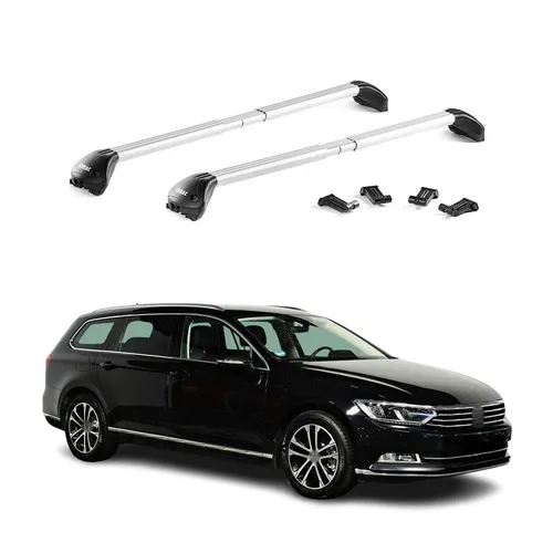 Dachträger Relingträger für VW Passat Wagon B8 2015-2025 - Hochwertige Aluminium-Dachträger für maximale Vielseitigkeit und Haltbarkeit. Ideal für Fahrrad-, Ski- und Gepäckträger. Aerodynamisches Design reduziert Windgeräusche und sorgt für Sicherheit auf Reisen.