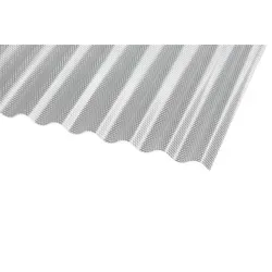 Premium Acryl Profilplatte Wabe Sinus 76/18 - Klar, 1045 x 4500 x 3 mm - Acrylplatte mit Wabenstruktur, extrem leicht und bruchsicher, ideal für kreative Bauprojekte und Innenausbau.