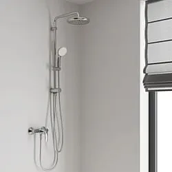 Grohe Tempesta 210 Duschsystem 26381001 - Flexibles Wandmontage-System, mit 2 Strahlarten und langlebiger Chromoberfläche für optimalen Duschkomfort