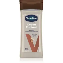 Vaseline Intensive Care Cocoa Radiant Körpergelöl 200ml - Körpergelöl mit reiner Kakaobutter und regenerierenden Ölen für intensive Feuchtigkeit. Zieht schnell ein und sorgt für ein strahlendes Hautbild – ideal für die tägliche Pflege.