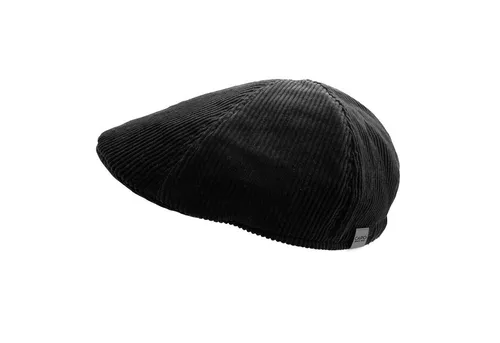 CAPO Schiebermütze mit Gummizug in Cord-Optik schwarz S/M - Stylische Schiebermütze in klassischer Cord-Optik. Mit praktischem Gummizug für optimalen Sitz und Komfort. Ideal für jedes Casual-Outfit.