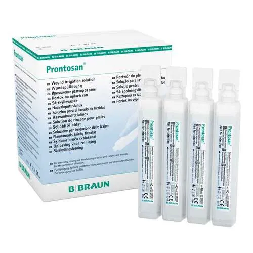 Prontosan Wundspüllösung 24X40 ml - Kontaktlinsenpflegemittel für die sanfte und effektive Reinigung von Wunden, unterstützt die Heilung und sorgt für ein angenehmes Tragegefühl.
