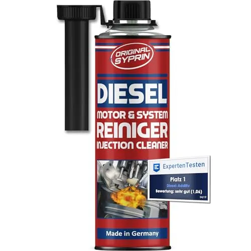 SYPRIN Original Diesel System Reiniger - Systemreiniger für Dieselmotoren I Reinigt Einspritzdüsen, Injektoren & Kraftstoffsystem - 500ml