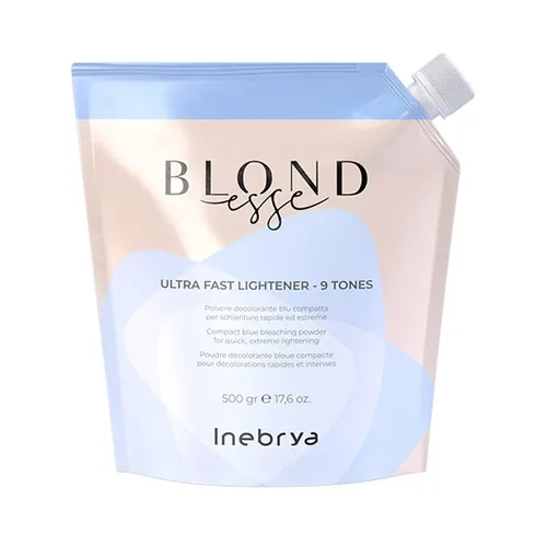 INEBRYA Blondesse Ultra Fast Lightener - 9 Toni Farbstoff-Entferner - Schneller Farbstoff-Entferner für Haar, ideal für Pflege und Farbwechsel. Für professionellen Einsatz geeignet.