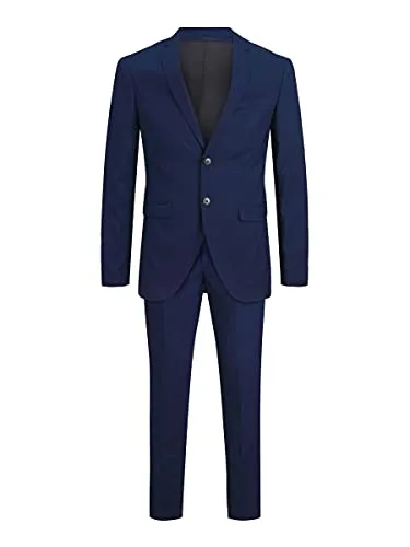 JACK & JONES Herren Jprfranco Suit Noos - Eleganter Business Anzug - Anzüge für Herren: Hochwertiger Twill-Anzug mit einreihigem Blazer und maßgeschneiderter Hose für einen klassischen Look – ideal für formelle Anlässe!