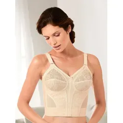 Lang-BH TRIUMPH, Damen, Gr. 90, Cup D, beige (elfenbein), 79% Polyamid, 13% Elasthan, 8% Baumwolle, BHs