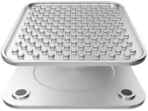 Feedoo Schleckmatte Hund,Doppelwandig Edelstahl 304 Leckmatte Hund,rutschfest Schleckmatte Katze,Anti-Verschlucken,Robust & Langlebig,Lindert Angst & Langeweile,Spülmaschinenfest (1 Stück)